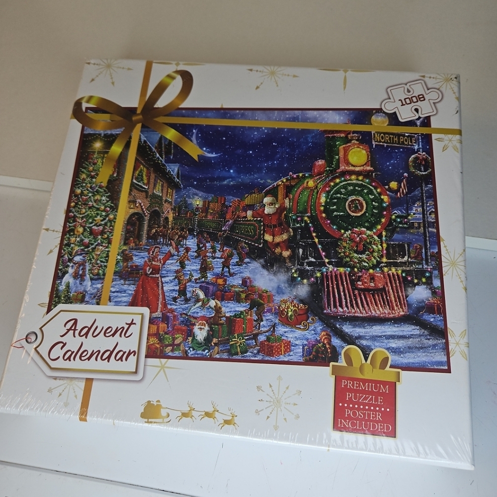 Advent Calendar Christmas Train Puzzle - 1000 Pieces